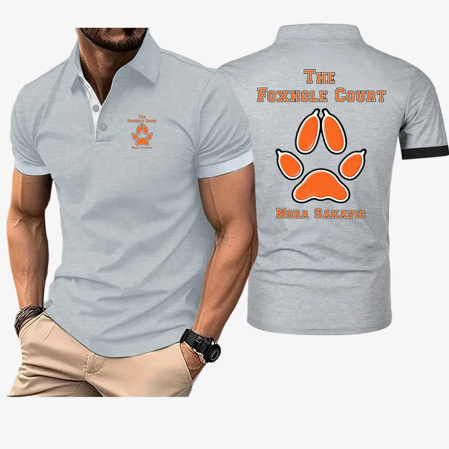 2026 Summer Men's The Foxhole Court Palmetto State Foxes Logo Print Sweat-absorbing Quick-dry Breathable Lapel Collar Polo Shirt