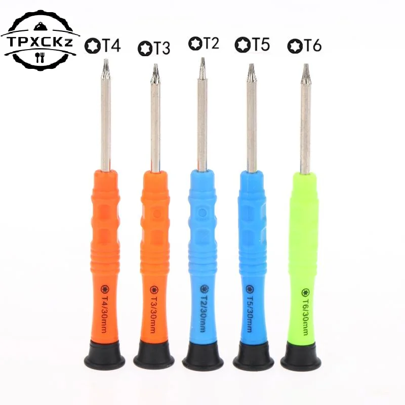 1/3Sets Mini Screwdriver Set 6 Sizes Torx Screwdriver T2 T3 T4 T5 T6 Magnetic Star Bit DIY Mobile Phone Hand Repair Tools Kit