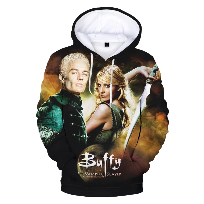 New TV Show Buffy The Vampire Slayer Hooded Sweatshirt Men/Women Harajuku Streetwear Fashion Casual Pullover Hoodie