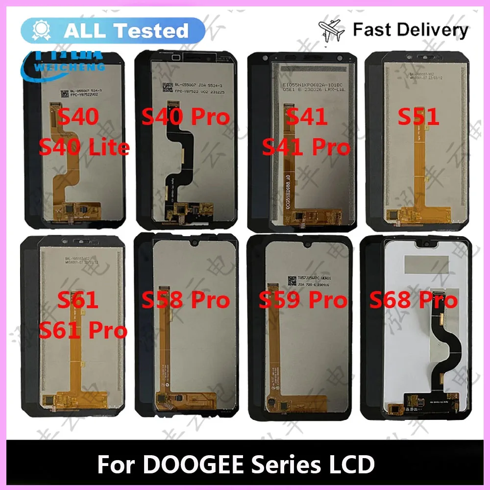 

Tested New For DOOGEE S35 S40 S40 Lite S41 Pro S51 S61 S68 Pro LCD Screen DOOGEE S58 Pro S59 Pro LCD Sensor Display Replacement