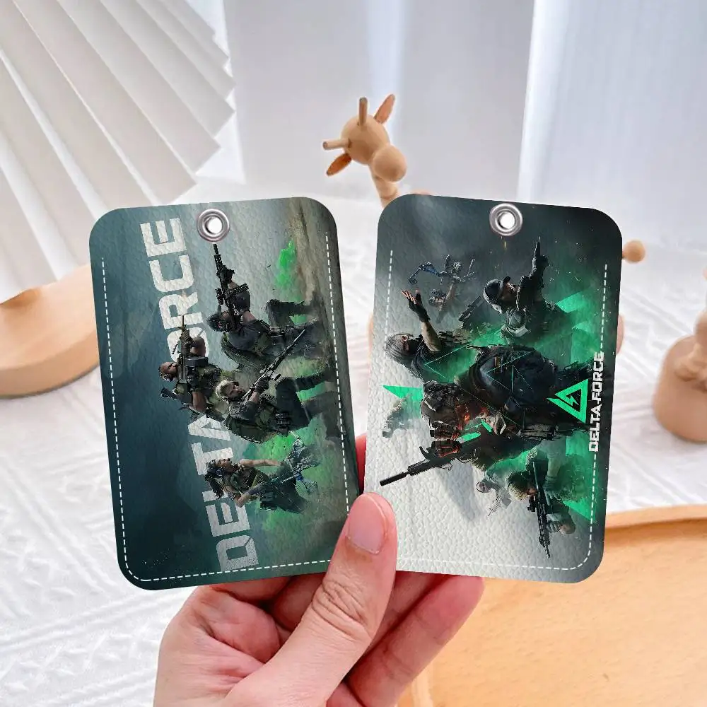 

Popular Game Delta Operation Access & Meal Card Holder Keychain Credit ID Bank Card Protective Case Keychain Pendant Fashion
