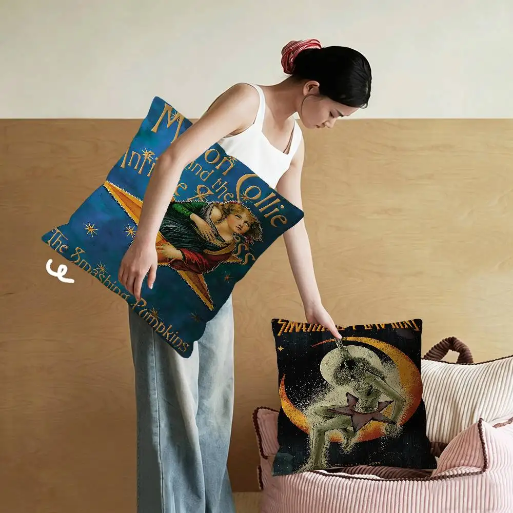 Band The S-Smashing Pumpkins  Cushion Cover Inches Farmhouse Decor Home Throw Pillow Covers for Couch Decorations