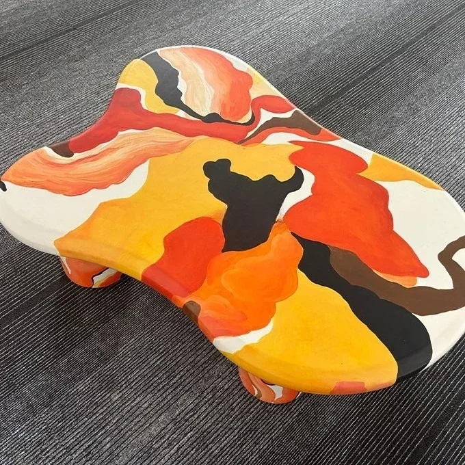 

Hand painted oil coffee table