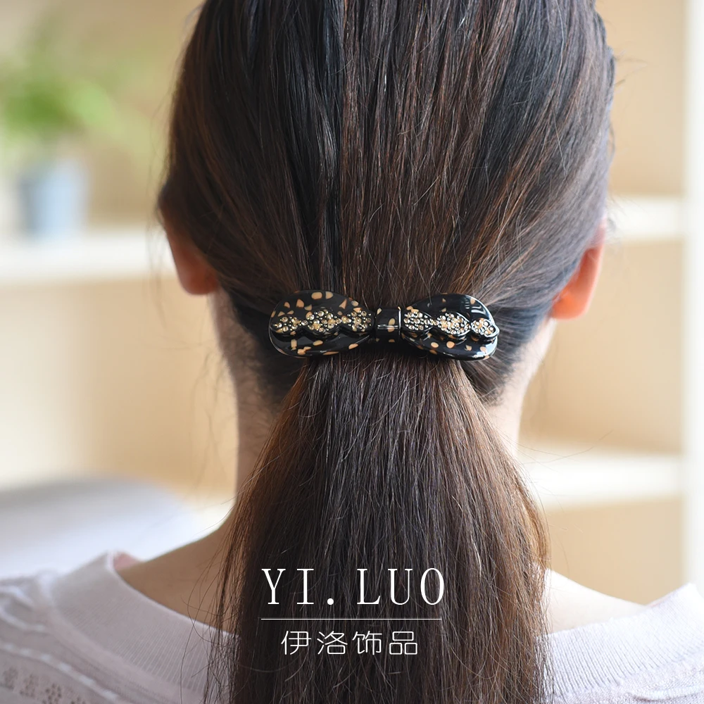 Women Headwear New Bow Hair Clip Cute Hair Barrettes Fahion Rhinestone Hair Accessories For Women