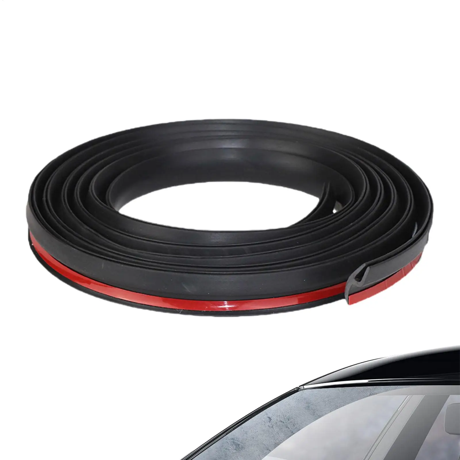 2m Car Seals Edge Sealing Strips Rubber Auto Roof Windshield Sealant Protector Strip Window Seals Noise Insulation