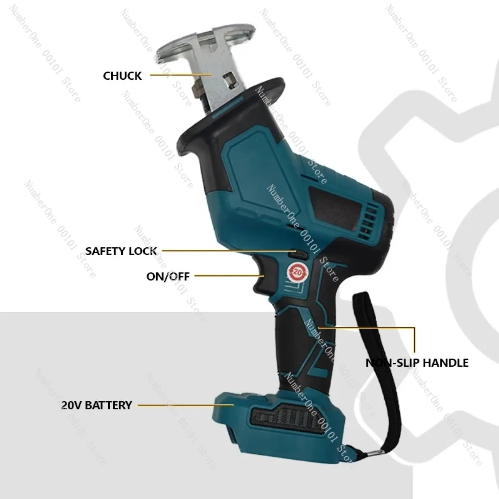 2024 New 18V Makita Cordless Reciprocating Saw Portable B-series Electric Saw Replacement Metal Wood Cutting Tool No battery