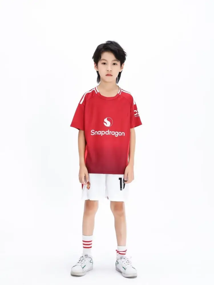 adult children's clothing set Football sport Uniforms boy girl 10 RASHFORD  Fans Jersey Training wear games kits Leisure shirt