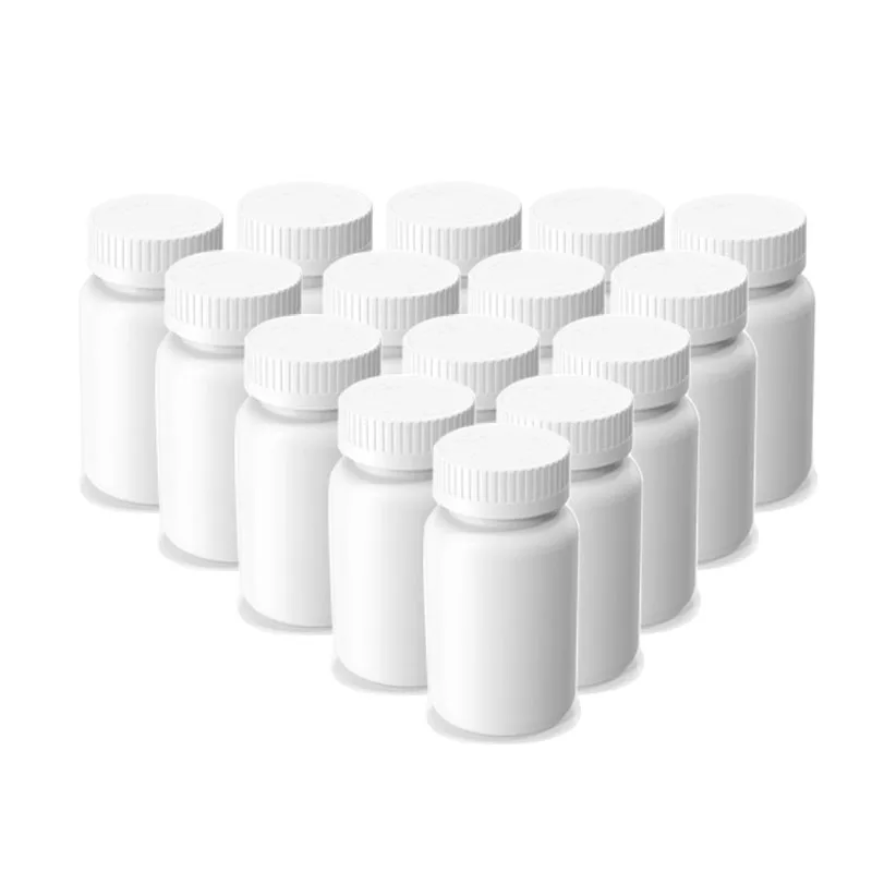 10pcs 100cc 120cc 150cc 200cc Medicine Bottle with lid Food Grade HDPE Container for Pill Capsule Tablet Refillable Bottles