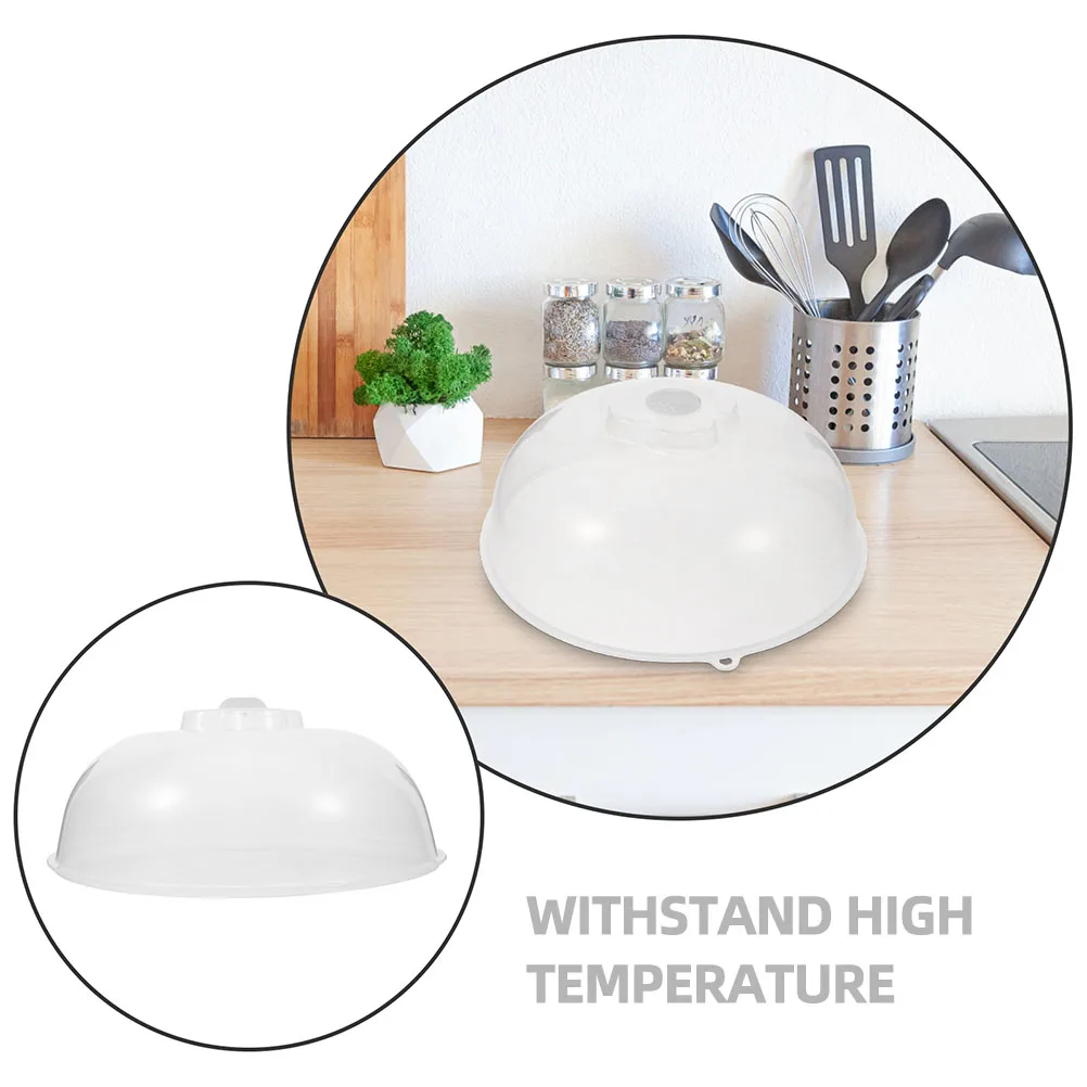 

Oil-proof Splash-proof Microwave Cover Medium Transparent PP Food Cover for Microwave Retain Freshness Reduce Flavor Easy Clean