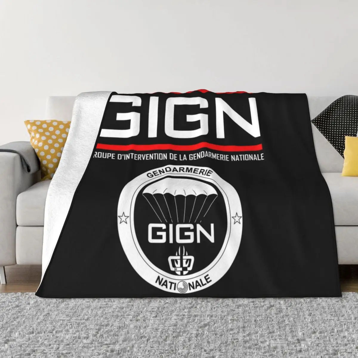 GIGN National Gendarmerie Intervention Group Throw Blanket Baby cosplay anime Sofa Blankets