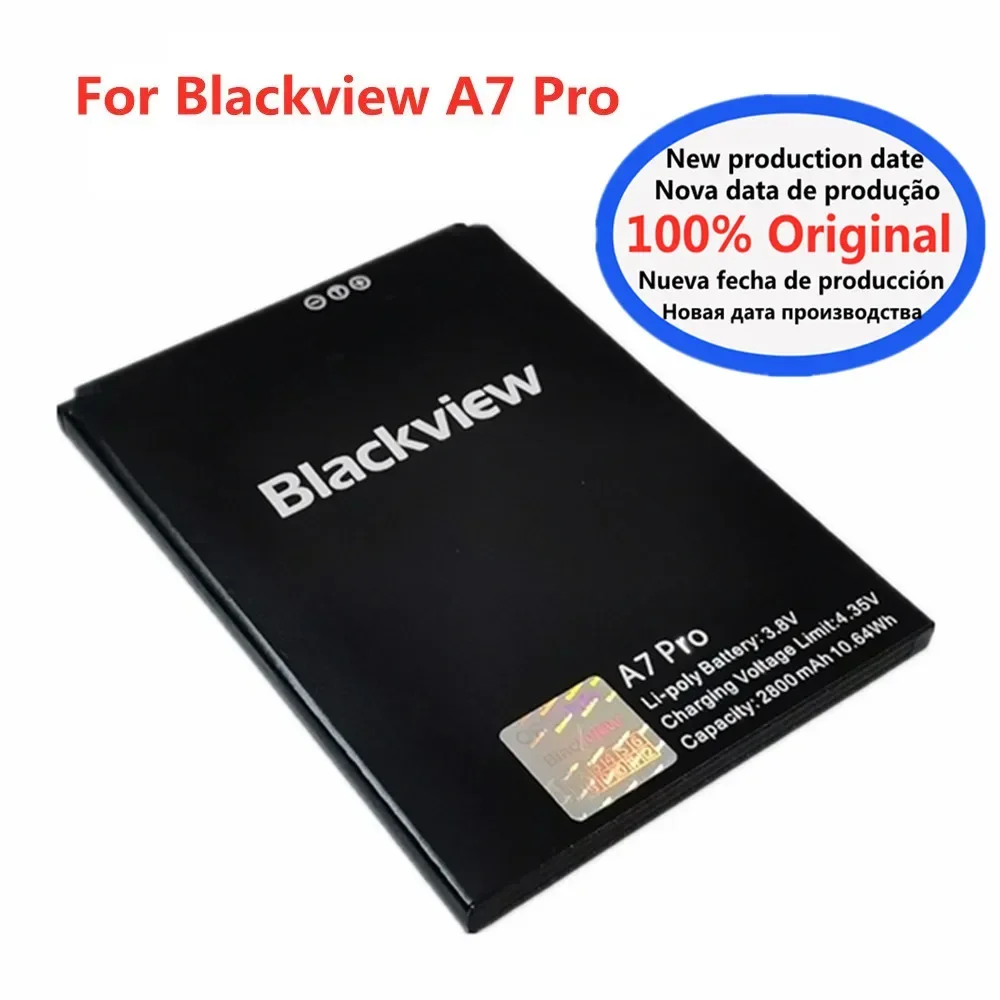 

Новый 100% Оригинальный аккумулятор для Blackview A7 Pro A7Pro 2800 мАч, батарея для телефона, Сменный аккумулятор для смартфона