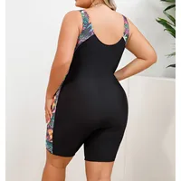 Plus Size Swimwear Women Patchwork Surfing Wetsuit Bathing Suit High Waist Beachwear Thong Monokini 4XL One Piece Swimsuit - Image 4