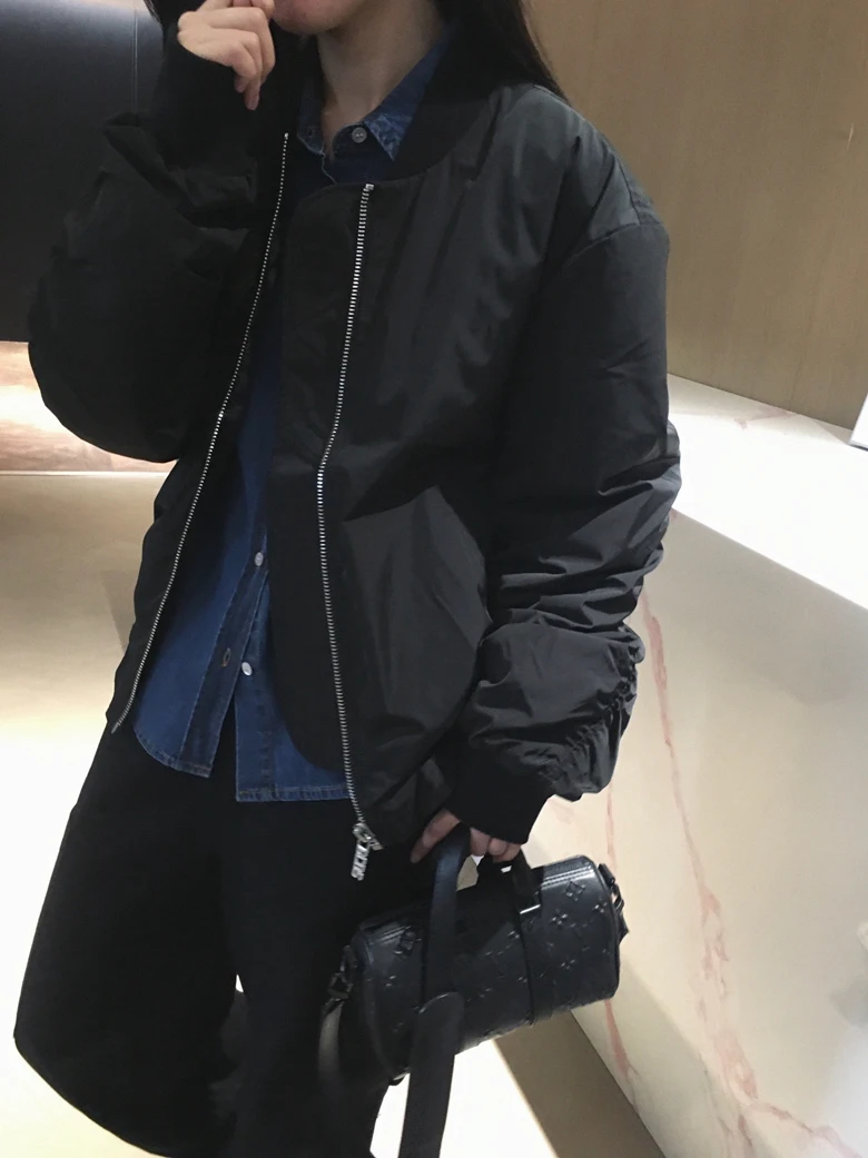 

Женская куртка Cuijia Luxury с тяжелой вышивкой, хлопковая, в стиле пилот, модная повседневная, на молнии, с длинными рукавами, стандартный крой