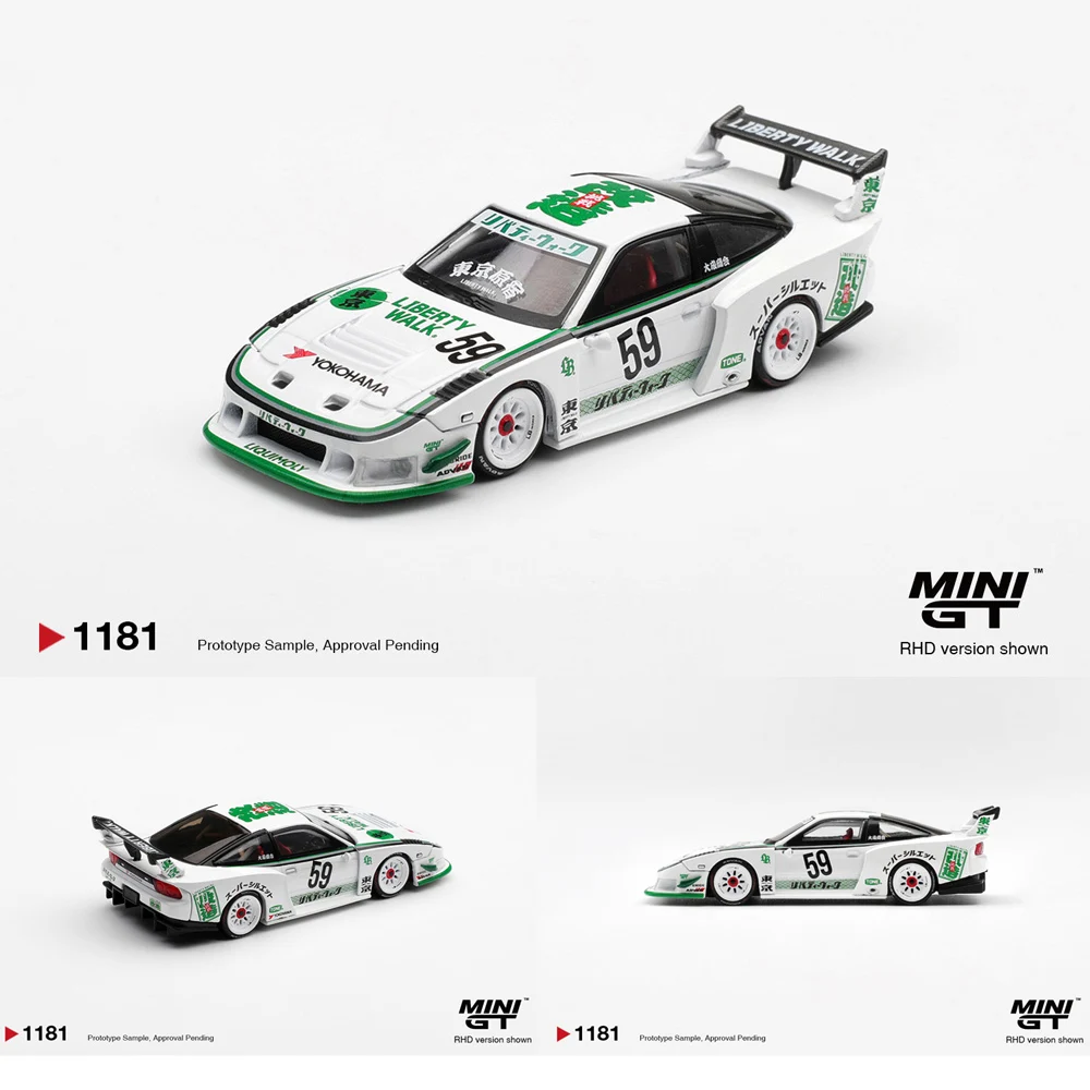 

Presale Minigt 1/64 Nissan LB-Super Silhouette 180Sx Diecast Model Car High Performance Model Gift for Boys Adults