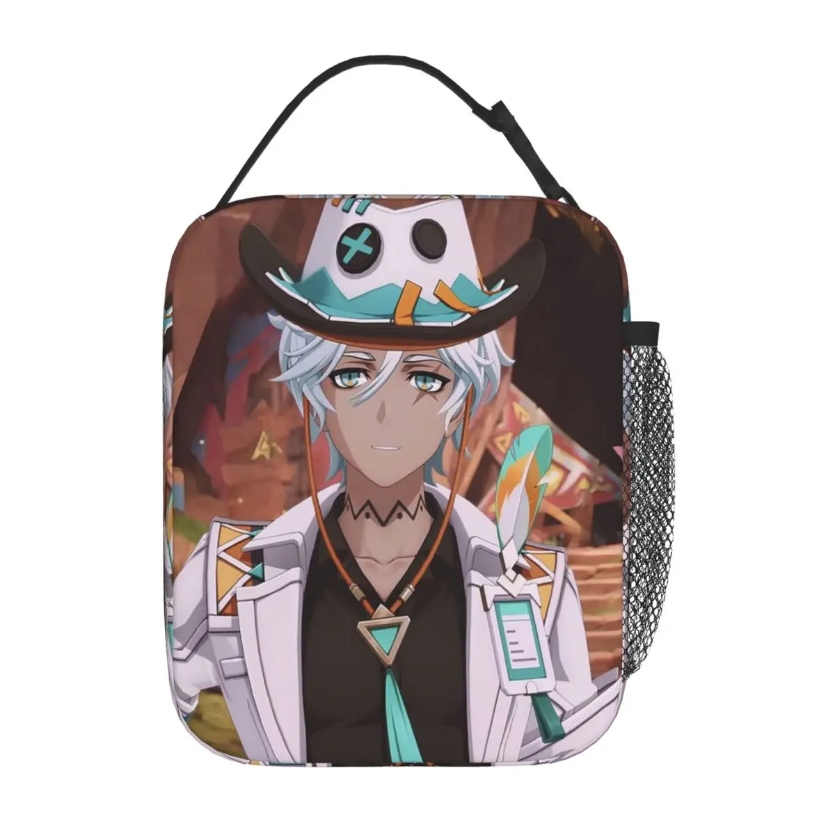 Ifa Anime Game Genshin Impact Insulated Lunch Bag for Women Children Portable Food Boxes Thermal Lunch Box Tote