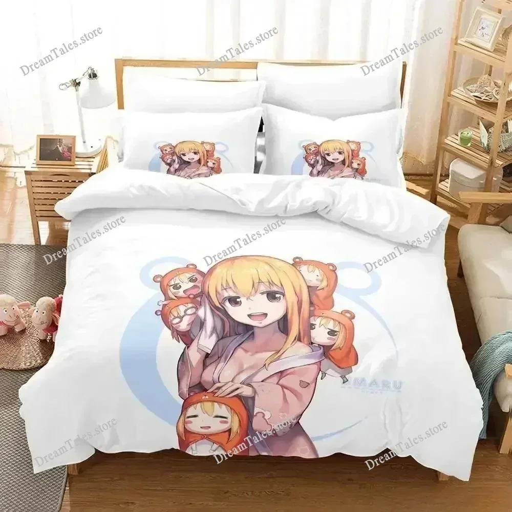 

3D Printed Anime Himouto! Umaru-chan Bedding Set Duvet Cover Bedroom Comforter Single Twin King _Size Quilt Cover Home Textiles3