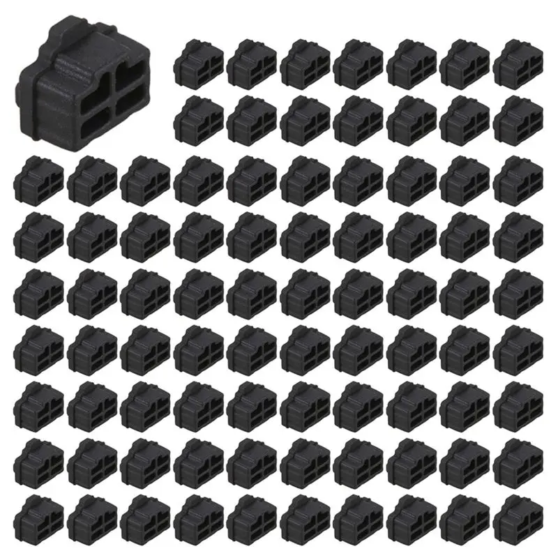 DT39 RJ45 Dust Plug, 200Pcs Anti Dust Cover Cap Protector for Ethernet Hub Port, RJ45 Interface Dustproof Plug for Female Port