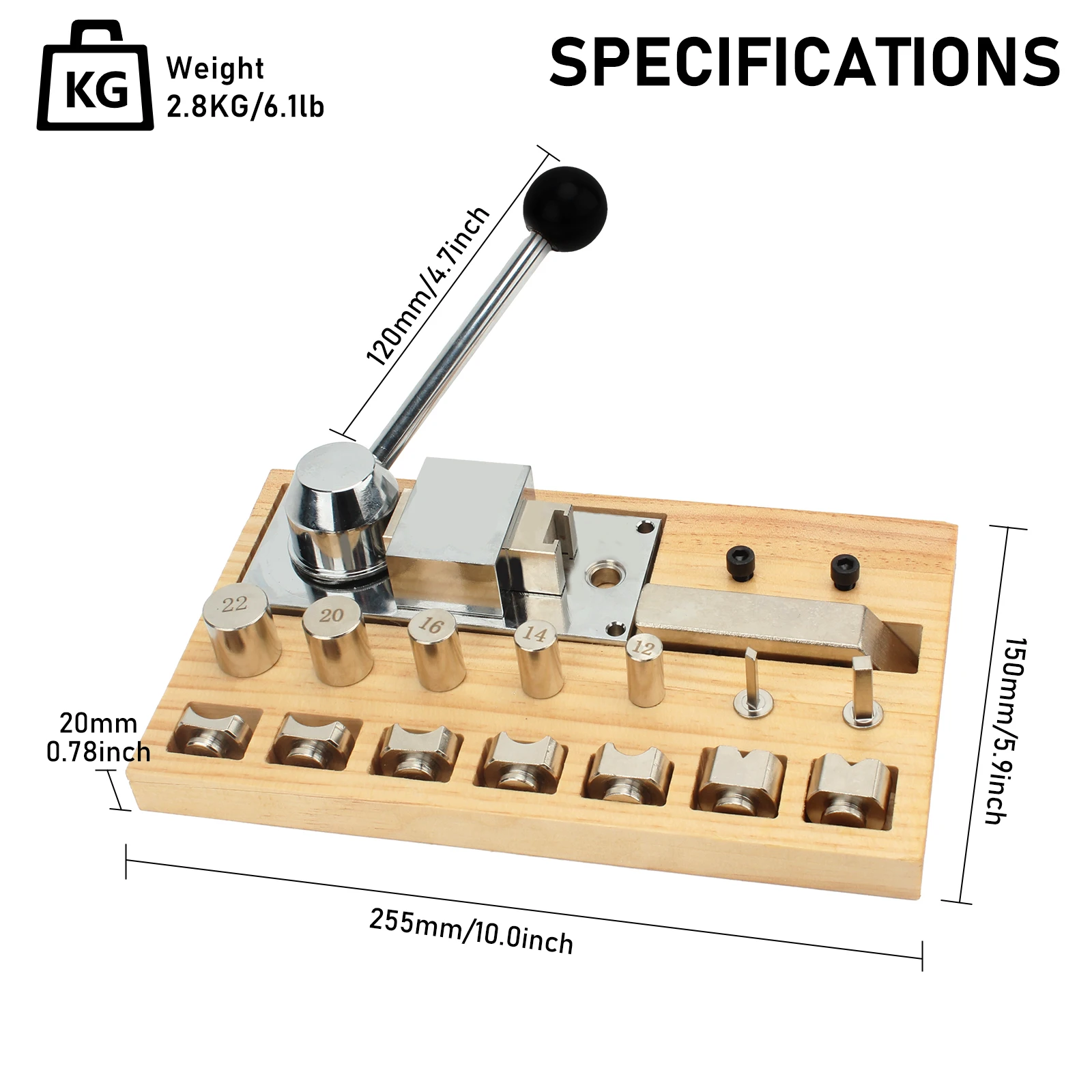 6-Piece Ring Bending Machine Set for Jewelry Repair and Handmade Ring Creation – Suitable for Earrings, Finger Rings