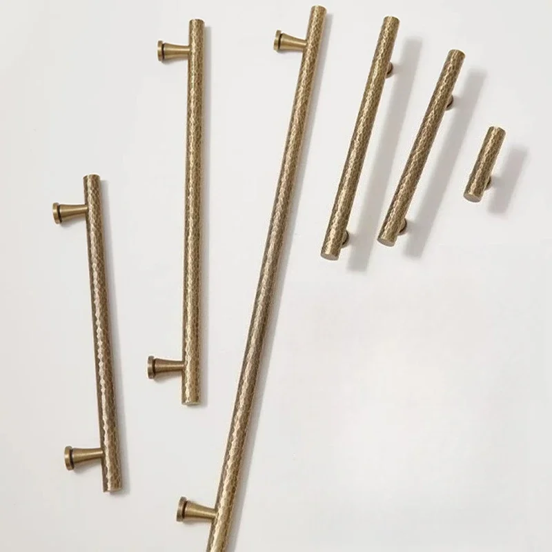 yesFrench Hammered Brass Cabinet Handles Luxurious  Cabinet Handles Antique Bronze Wardrobe Drawer Handles