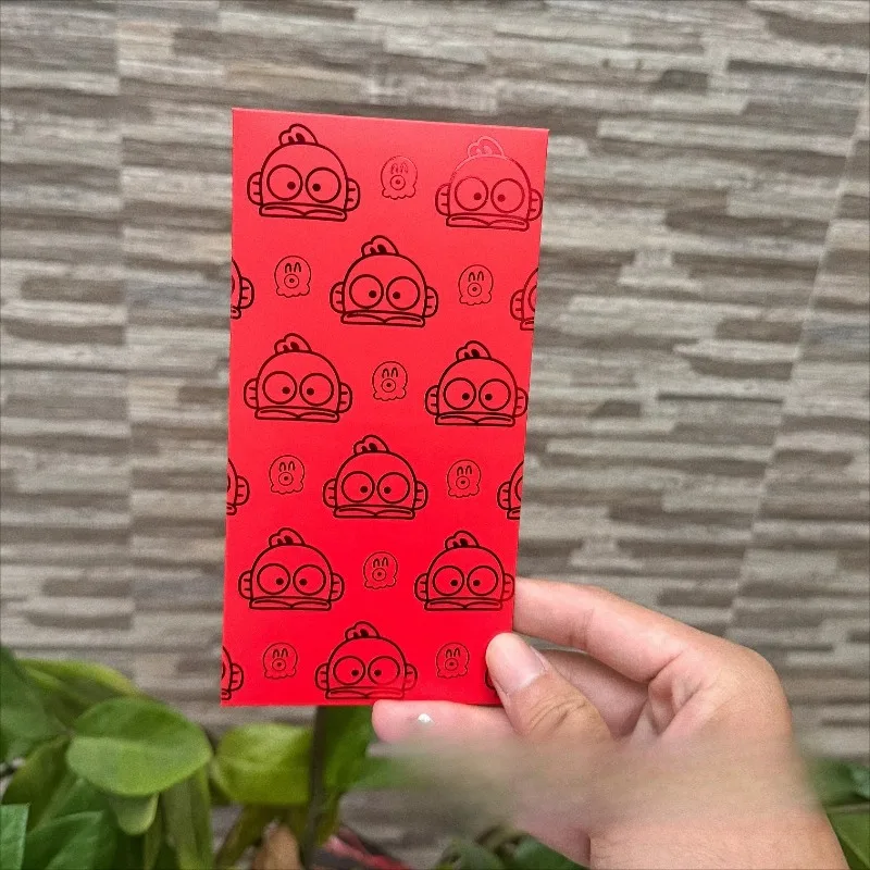 Novo sanrio hello kitty hangyodon alto valor de cor criativo festival de casamento universal bronzeamento saco vermelho dos desenhos animados bonito leigh selo