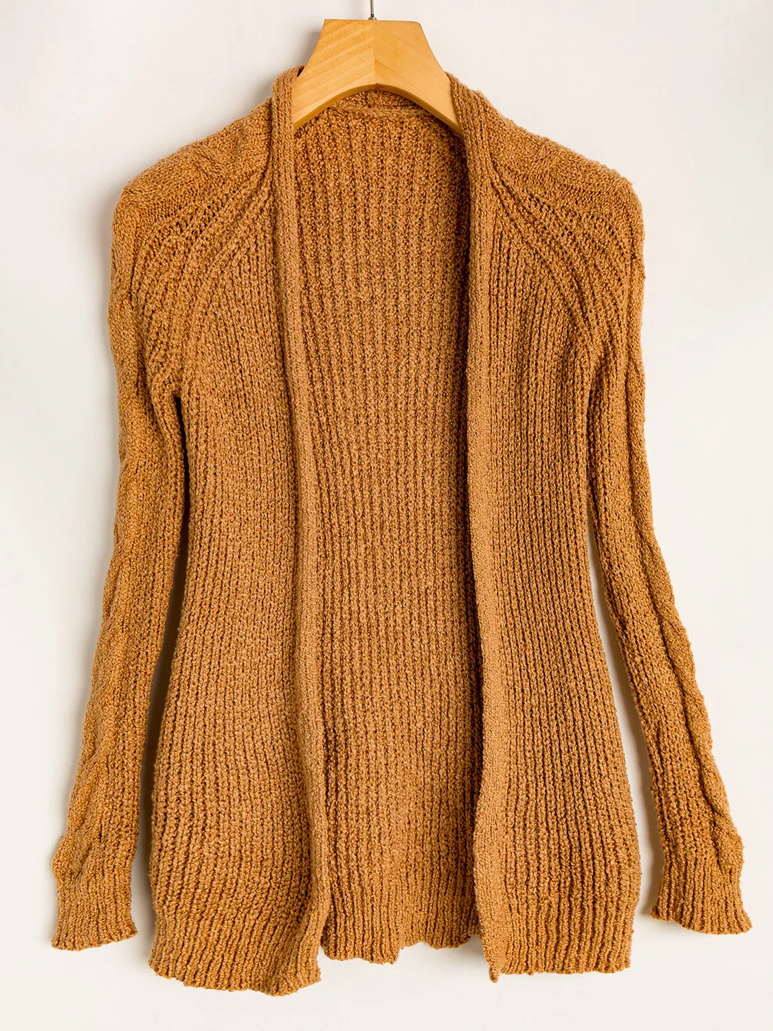 

Удобный повседневный вязаный кардиган-топ с длинными рукавами, универсальный, простой, для женщин, эксклюзивно онлайн, весна-осень