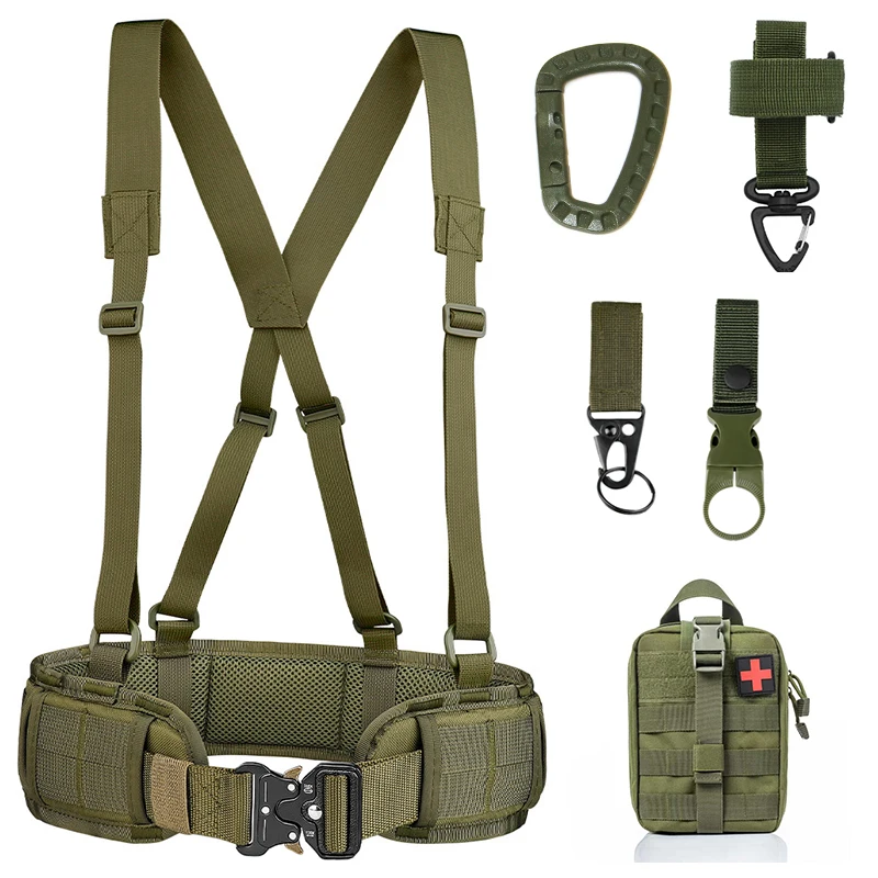 MOLLE Adjustable Tactical Waistbelt Quick Release Durable for Cs Training Stylish Unisex Design Perfect for All Outdoor Combat