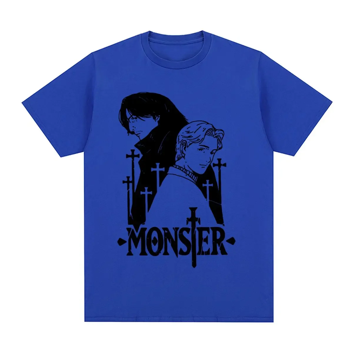 Summer Graphic Cotton Streetwear  Naoki Urasawa Monster Vintage T-shirt Cool Harajuku Cotton Men T  New Tee Tshirt Womens Tops