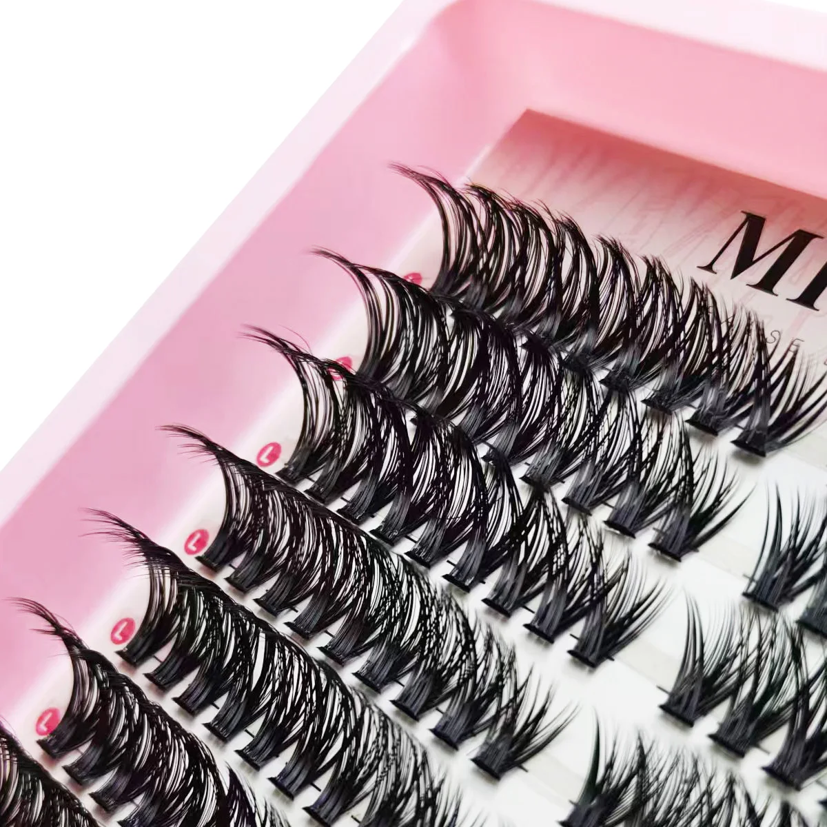 MIOFIA 5D Flauschige Cluster-Wimpern 30D-150D Dicke Einzelwimpern-Cluster 10-18mm Natürlicher Look Wiederverwendbare DIY-Wimpernverlängerungen – Detail 8