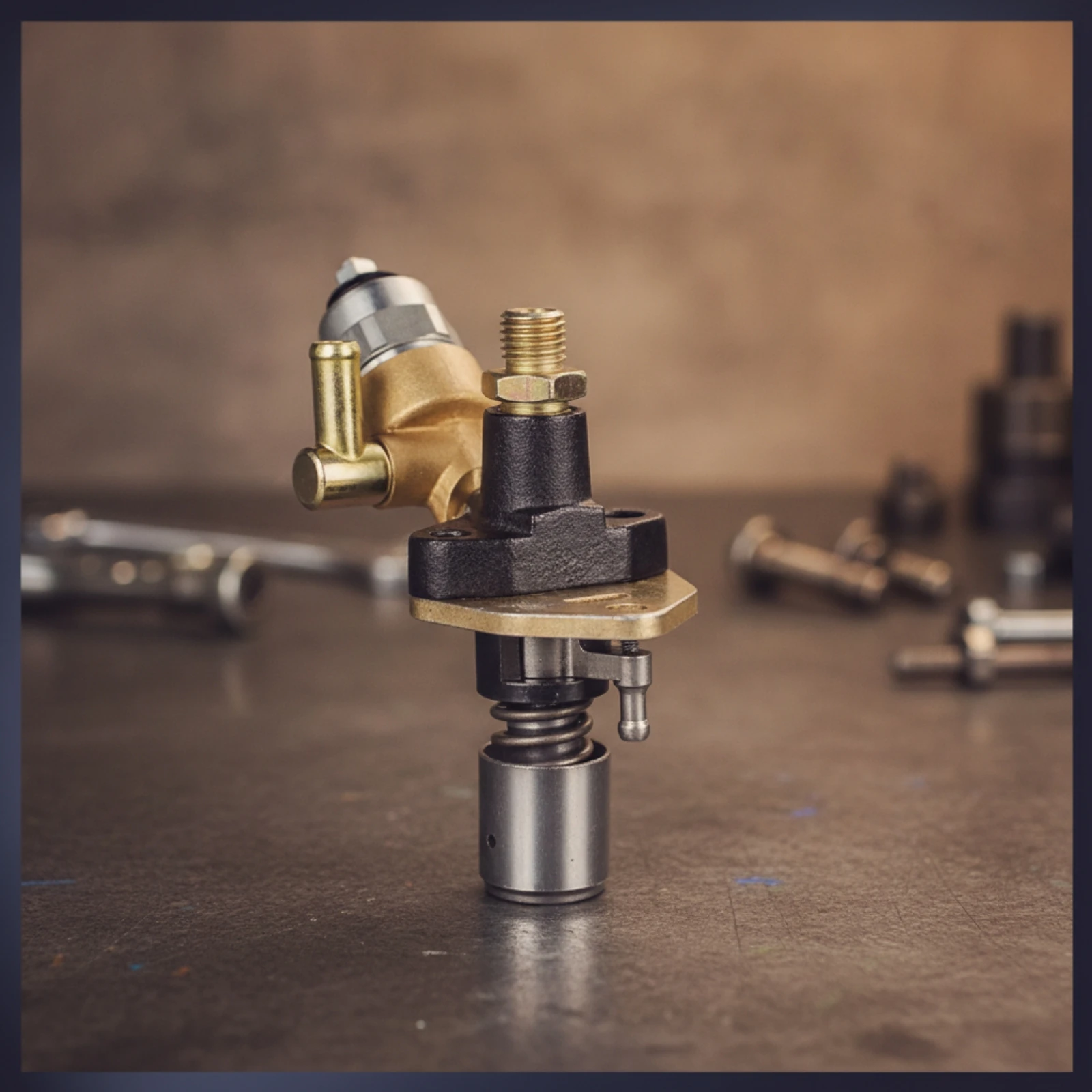 Fuel Pump Compact Diesel Injection Pump with Mounting Flange Robust Replacement for 186F 188F 192F Engines