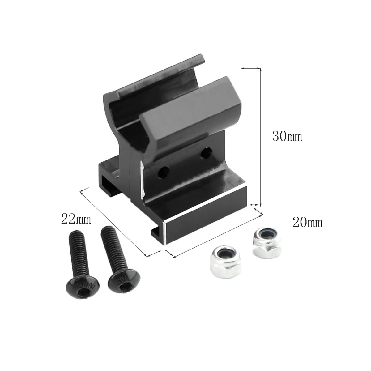 Phone Holder Clip Bracket Mount Support 6532 for Traxxas TRX4/TRX6/E-Revo/RUSTLER/T/E-Maxx RC Car Parts Black