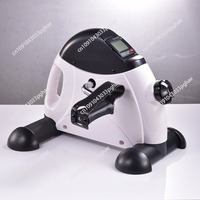 Mini Exercise Bike Arm and Leg Trainer Adjustable Foot Pedal Exercise Machine LCD Display Portable Pedal Trainer for Home Office