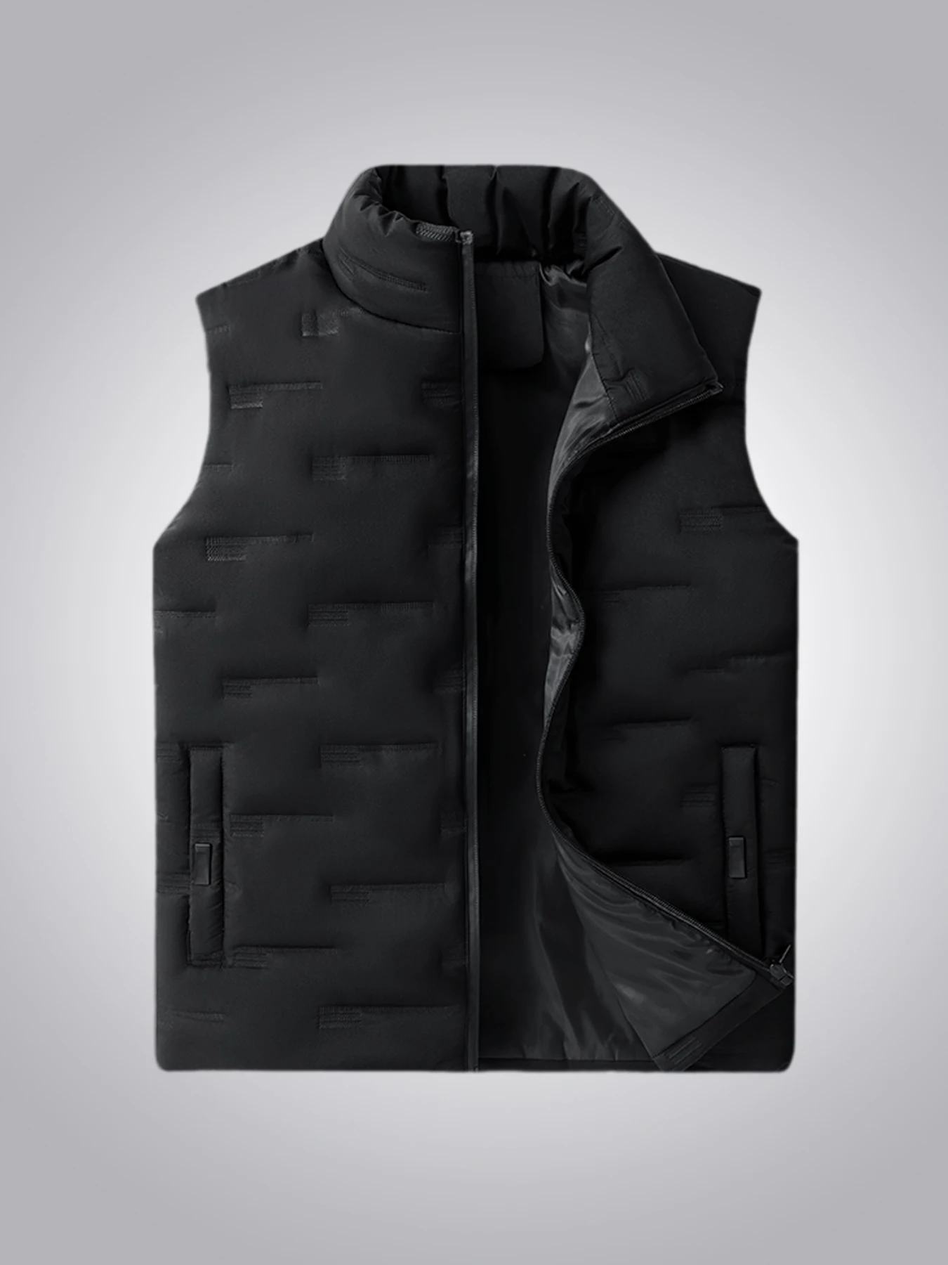 

Мужской весенне-осенний модный повседневный хлопковый жилет, однотонный, легкий, подходит для занятий спортом на открытом воздухе, жилет без рукавов с воротником-стойкой