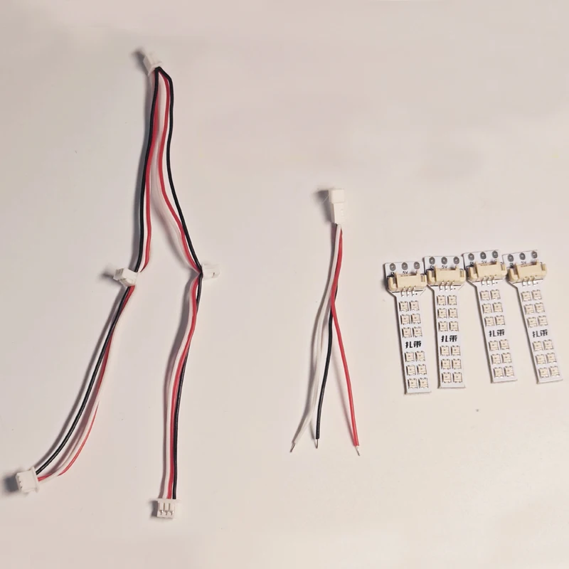 1Set Quick-Release Racing LED Light Strips with Connection Cable Support 5V Voltage for RC FPV Racing Drone League Night Flight