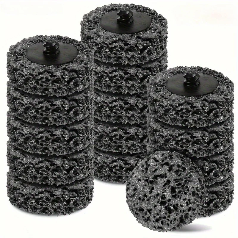 5pcs Quick Change Easy Strip Discs - High-Performance Paint Stripping Wizard - Durable Black Abrasive Wheel for Effortless Welds