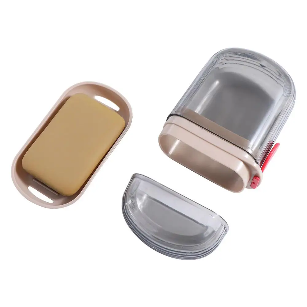 Creative Portable Soap Dish Sealed with Lid Travel Soap Box Durable Storage Container Soap Case Travel