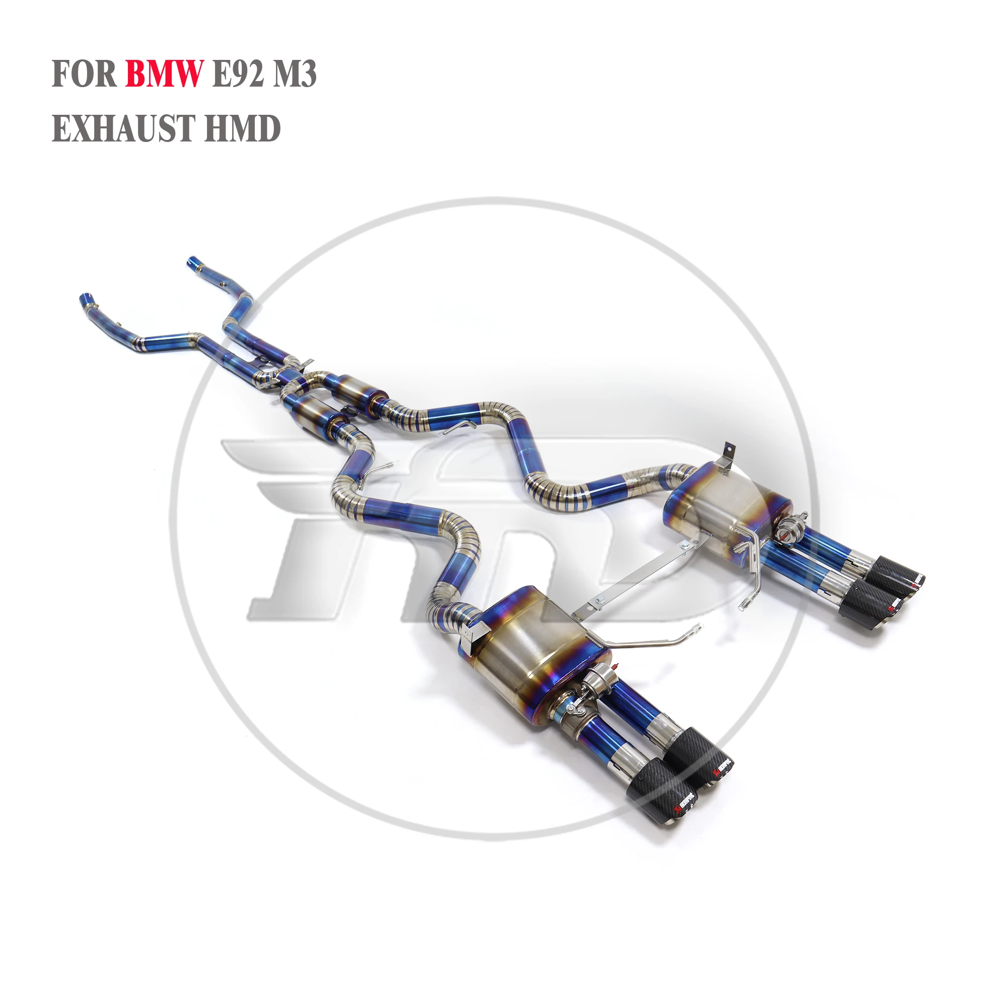 HMD Hot Sales TC4 Catback-uitlaat voor BMW M3 E92 met elektronische klepuitlaat Gelijke lengtepijp