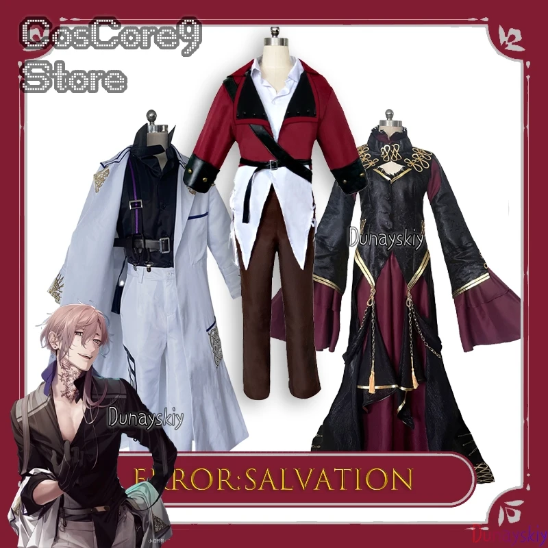 ErroR: salut Ciel Blancfeu Adolphe Ankou Cosplay rsiс3) ensemble mâle Anime personnage de jeu tenue de jeu de rôle Halloween fête Cos