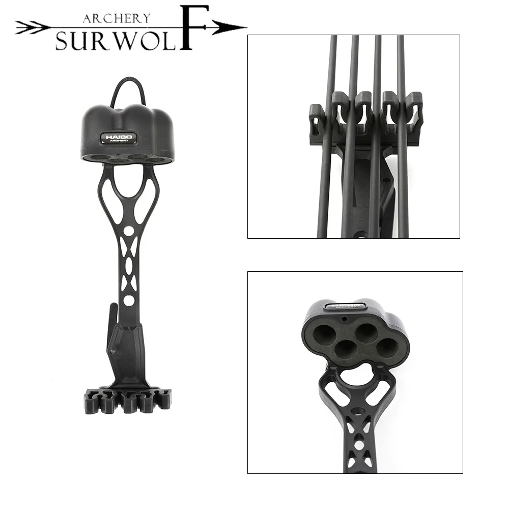 

Reinforced Nylon Arrow Quiver EVA15P Foam Pad Can Hold 4 Arrows Compact Portable for Long and Short Arrow Shooting Accessories