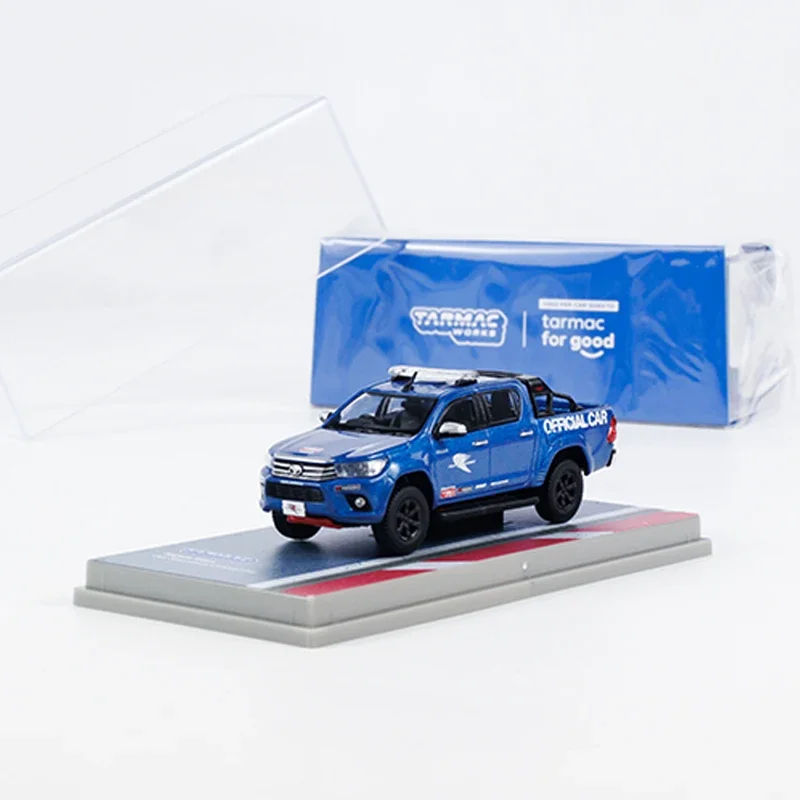 

Tarmac Works 1:64 Hilux Fuji Speedway Official Car Alloy Die-Cast Off-Road Model Car - Blue