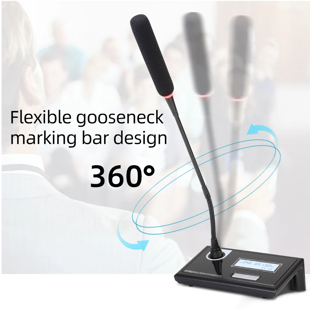 80A Professional Desktop Uhf Wireless Condenser Conference Microphone For Conference System