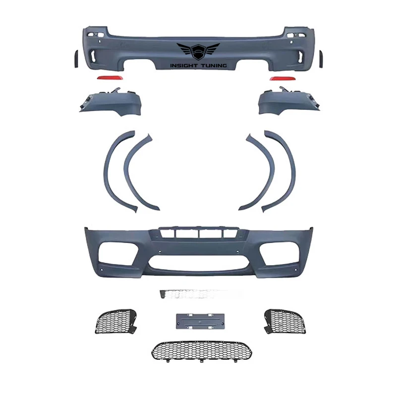 

Front bumper and grille 2011-2013 car accessories bodykit for BMWs X5 E70 upgrade to X5M body kit