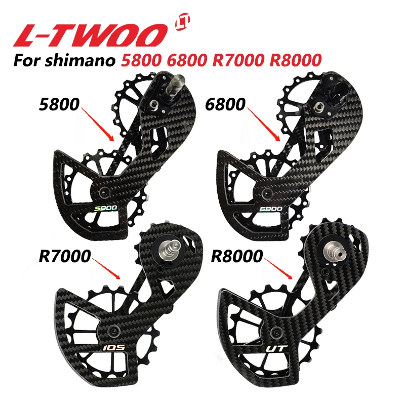 

LTWOO 5800 6800 R7000 R8000 Road Bike Ceramic Bearing Carbon fiber Pulley Wheel Set Rear Derailleurs Guide Wheel