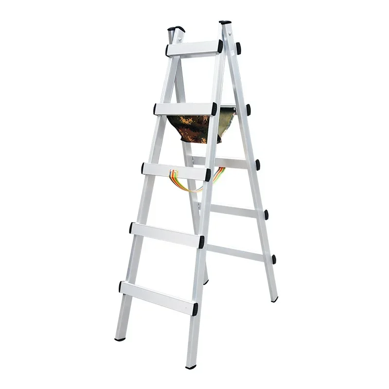 Thickened Aluminum Alloy Herringbone Ladder Walking Ladder Household Ladder Engineering Ladder Fork Ladder Double-sided Ladder