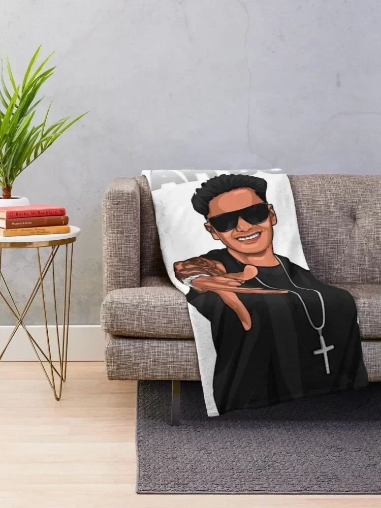 Yeah Buddy DJ Pauly D Jersey Shore Throw Blanket Soft Plaid For Decorative Sofa Thins Blankets