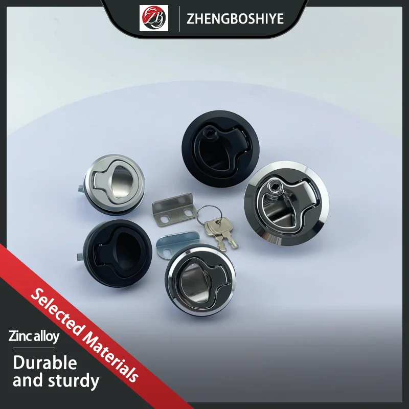 

(3pcs) Embedded Panel Lock Anti-Collision Lock Switch Made Of Zinc Alloy For Industrial Distribution Box Control