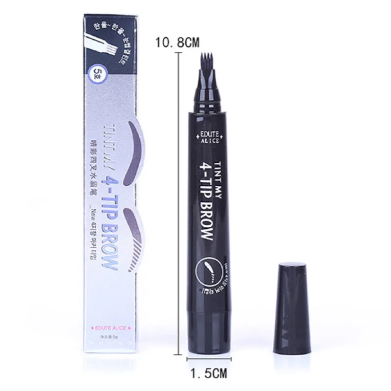 Lápiz de cejas líquido biónico, lápiz de cejas liso Natural, resistente al agua y al sudor, lápiz de cejas de Color fácil