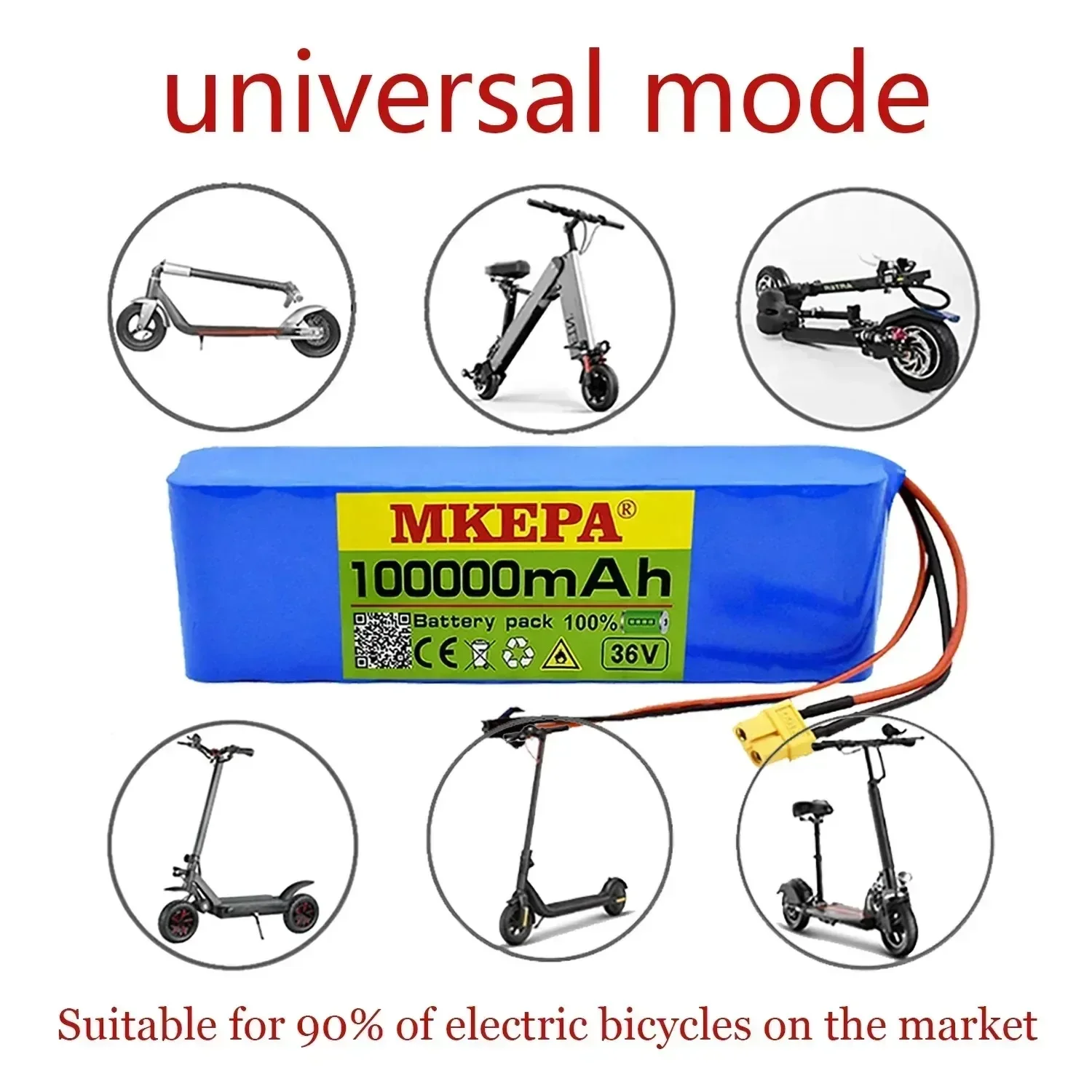 Strong Output 36V 100Ah 18650 Lithium Battery 10S2P Core Design Large Capacity Long‑Lasting Working Life Battery Pack
