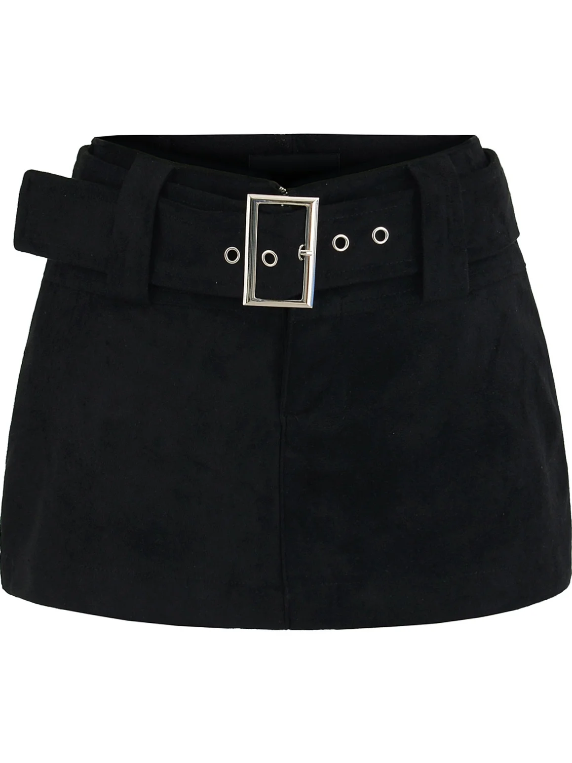 Retro Amerikaanse Suède A-lijn Rok Dames Gordel Slim Fit Ort Rok Anti-Licht Wikkel rond Rok Dagelijks gebruik Polyester