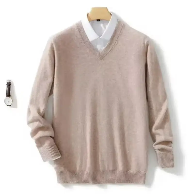 Camel v-neck