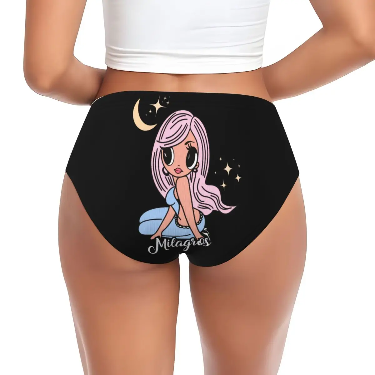 Custom Womens Colombian Music Singer Karol G Tropicoqueta Brief Panties Female Stretch Underwear Underpants